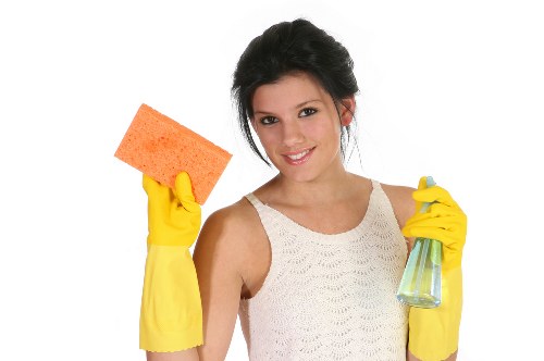 Carpet cleaner removing stains from a busy household floor
