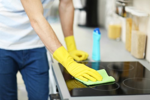 Childs Hill carpet cleaners completing a safe and professional cleaning job